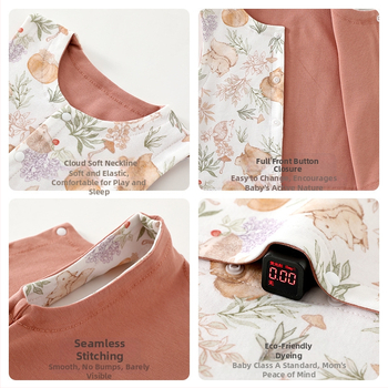 Βρεφικό γιλέκο χωρίς μανίκια, 100% βαμβάκι, επένδυση από βαμβάκι, κλείσιμο με κουμπιά, για όλες τις εποχές, ηλικίες 1–3 ετών