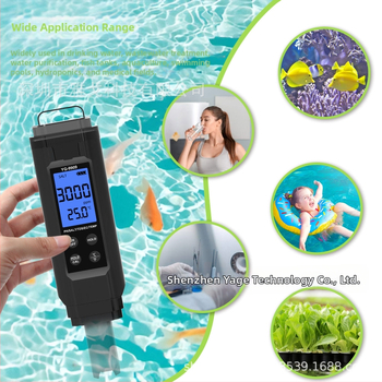 Vandens kokybės 5-in-1 testeris baseinams ir akvariumams – pH, EC/TDS, druskos kiekis, temperatūra (modelis YG-9909)