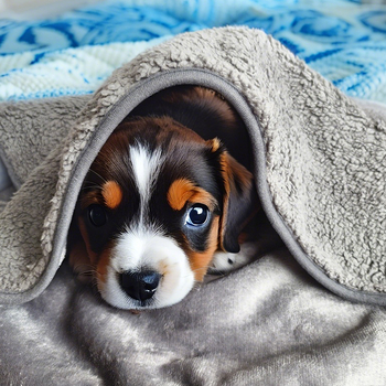 Háziállat takaró macskáknak és kutyáknak, vízálló, dupla rétegű flanel, egész éves meleg, egyszínű, 300–500 g poliészter