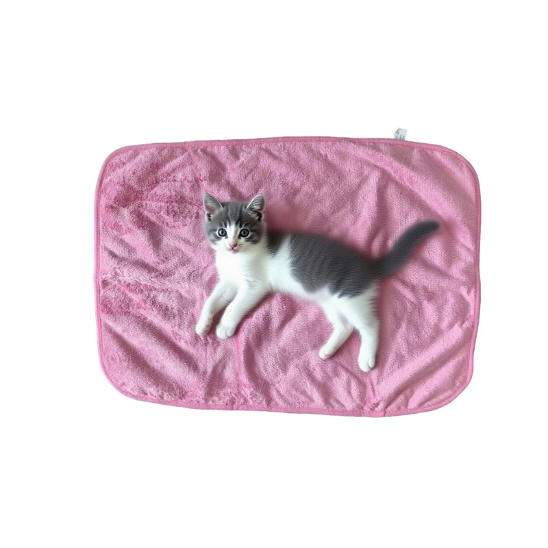 Háziállat takaró macskáknak és kutyáknak, vízálló, dupla rétegű flanel, egész éves meleg, egyszínű, 300–500 g poliészter