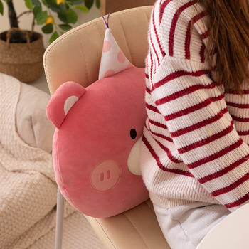 Mai You Rabbit плюшена възглавничка с вътрешна сърцевина – къс плюш, бродирана анимационна шарка, персонализируема възглавничка‑играчка с PP памук