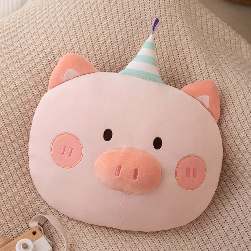 Mai You Rabbit плюшена възглавничка с вътрешна сърцевина – къс плюш, бродирана анимационна шарка, персонализируема възглавничка‑играчка с PP памук