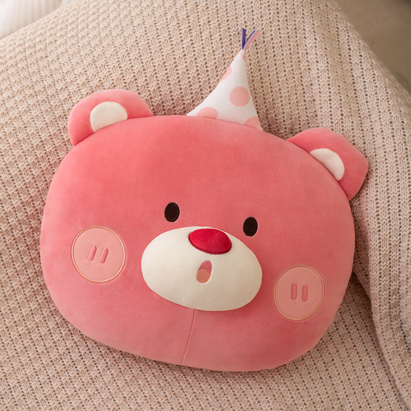 Mai You Rabbit плюшена възглавничка с вътрешна сърцевина – къс плюш, бродирана анимационна шарка, персонализируема възглавничка‑играчка с PP памук