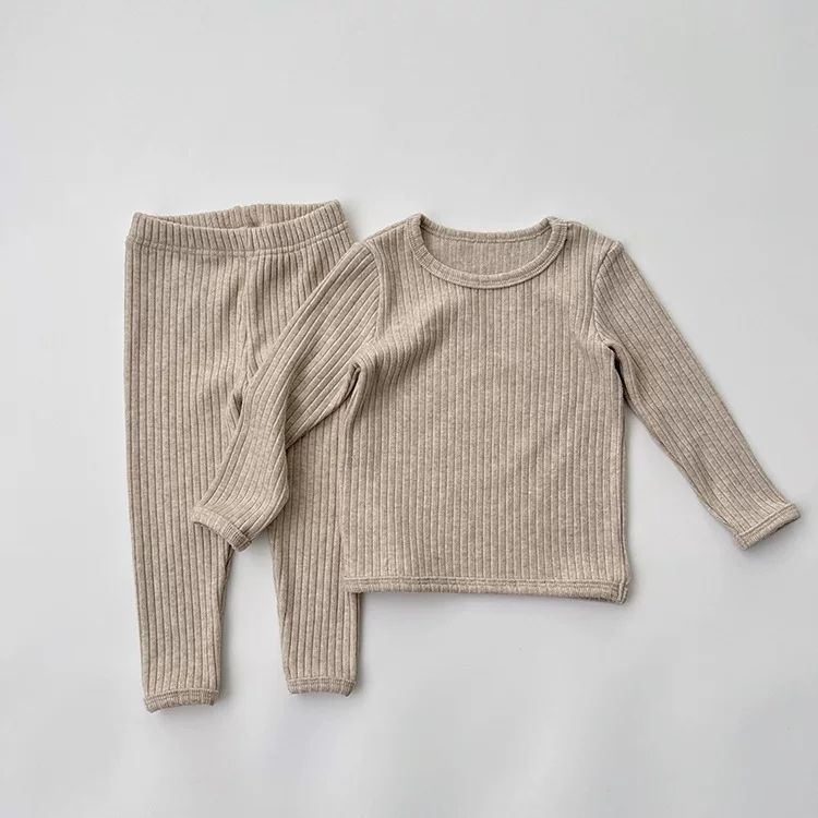 Mergaitėms skirtas namų drabužių komplektas, korejiško stiliaus (Medvilnė 90%, 3–8 metų, Šilta, Pavasaris ir Ruduo)