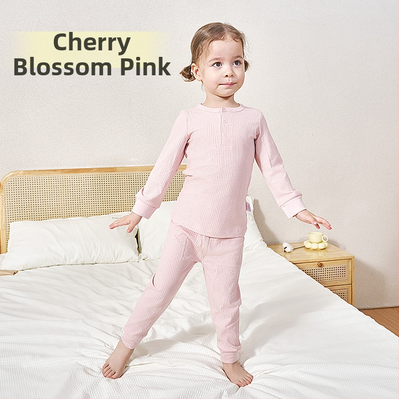 Andan vaikiškų bambuko pluošto pižamų komplektas su drėgmės valdymu, unisex, vaikams 3–8 m., ruduo–žiema, Andan