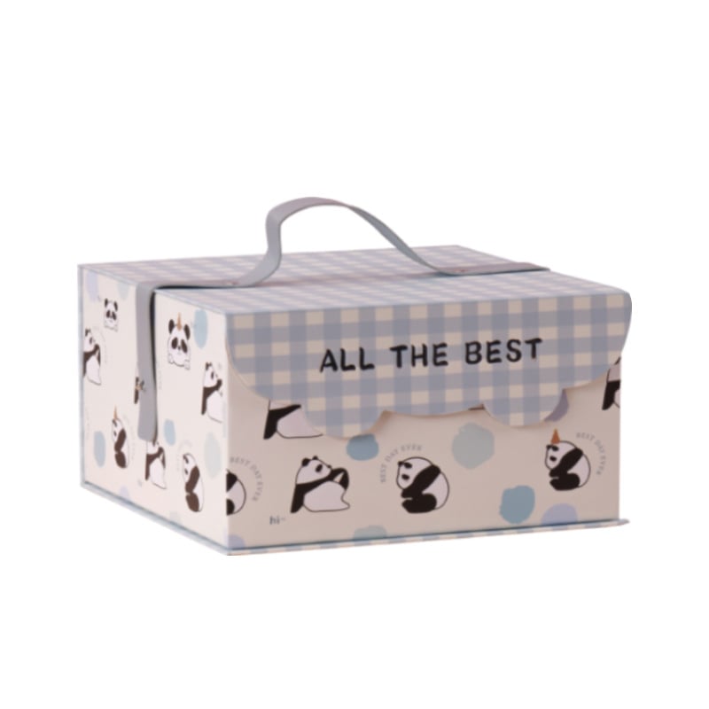 Dehui Dovanų dėžutė kūdikiui su Pilno Mėnulio dizainu – Dovanų įpakavimas, dengtas popierius + pilkas kartonas