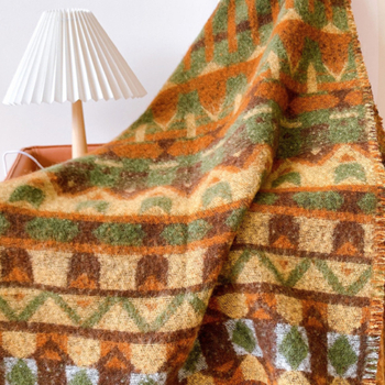 Șal poncho pentru femei, lână acrilică, toamnă-iarnă, stil etnic japonez-coreean drăguț, SEAMMER