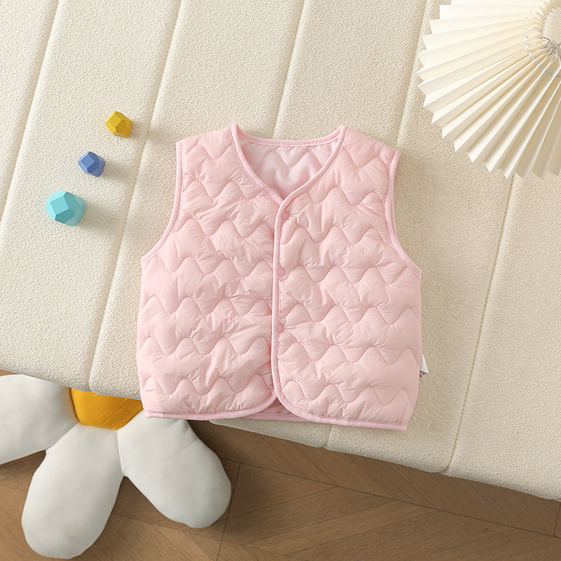 Gyerek mellény - vastag, kardigán-stílusú, kapucni nélküli, fő anyag: 100% poliészter, bélés és töltet poliészter