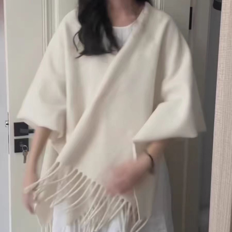 Unisex pelerina od poliestera, zima/jesen, širina 110 cm, elegantan stil s prorezom, različiti uzorci