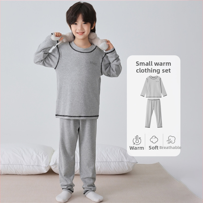 Vaikų termo komplektas berniukams – Haima Home, viskozės 93% audinys, apvalus kaklas, žiemos ir rudens sezonai