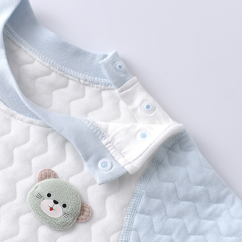 Vaikų medvilninis dviejų dalių terminis komplektas su apvaliu kaklu, švelni apdaila, išlaiko šilumą, ruduo–žiema