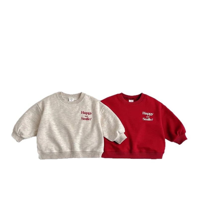 Детски пуловер, корейска версия, буквен принт, памук 67%, пуловер