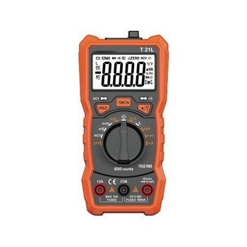 NJTY T21L išmanusis skaitmeninis multimetras su automatišku matavimo diapazonu, temperatūros konvertavimu ir duomenų išsaugojimu, induktyvumo matavimas