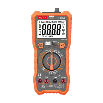 Skaitmeninis multimetras DT28A6000 — pritaikytas leidimas, nešiojamas profesionaliam naudojimui; Talpa iki 100 mF; DC įtampa iki 1000 V; AC įtampa iki 750 V; DC srovė iki 20 A; AC srovė iki 20 A