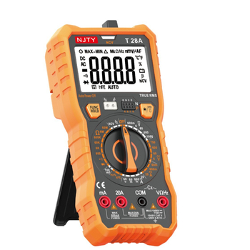 Skaitmeninis multimetras DT28A6000 — pritaikytas leidimas, nešiojamas profesionaliam naudojimui; Talpa iki 100 mF; DC įtampa iki 1000 V; AC įtampa iki 750 V; DC srovė iki 20 A; AC srovė iki 20 A