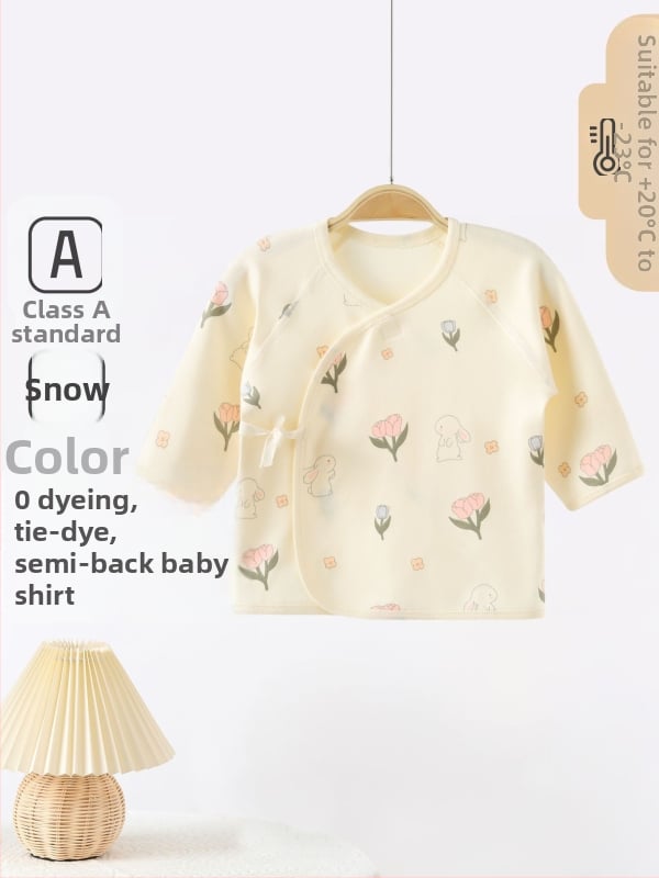 Kūdikio medvilninis viršus, unisex, šlifuotas audinys, be gaubto, tinkamas visiems metų laikams