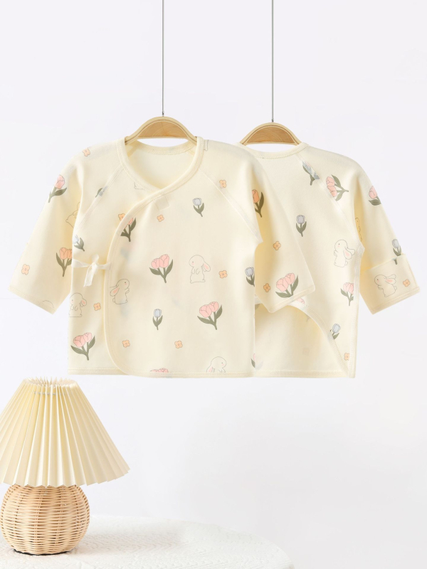 Kūdikio medvilninis viršus, unisex, šlifuotas audinys, be gaubto, tinkamas visiems metų laikams