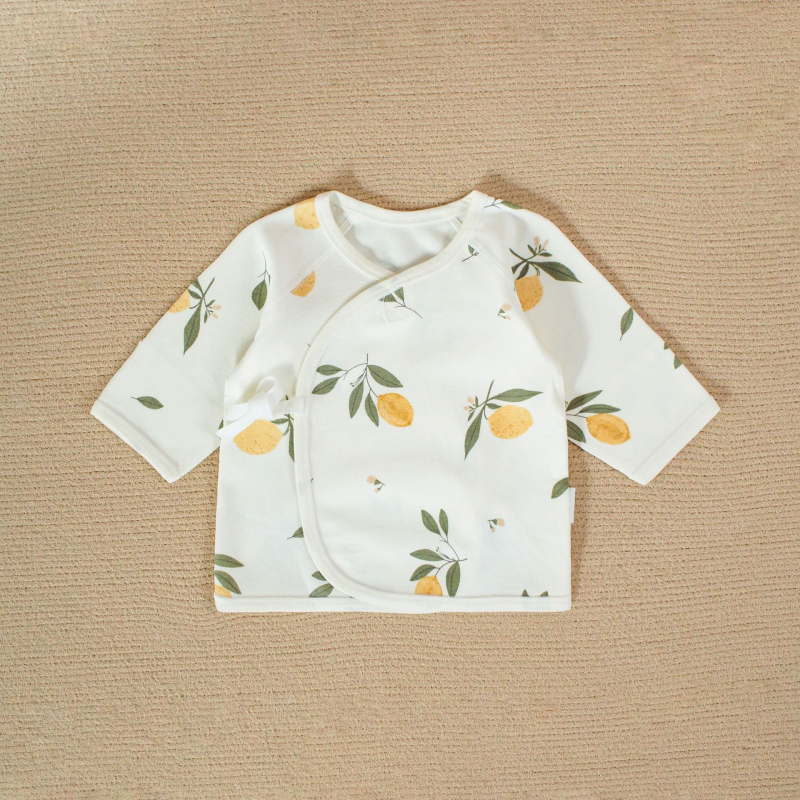 Kūdikio medvilninis viršus, unisex, šlifuotas audinys, be gaubto, tinkamas visiems metų laikams