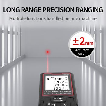Distanțier cu laser, interval de măsurare 0,02–120 m, memorie pentru 20 de măsurători, seria Rangefinder
