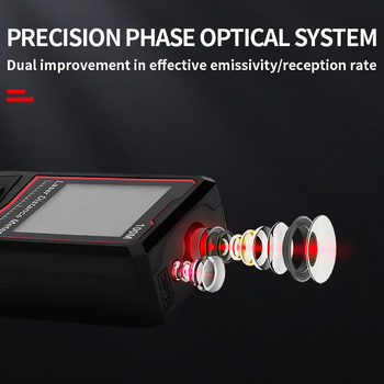 Distanțier cu laser, interval de măsurare 0,02–120 m, memorie pentru 20 de măsurători, seria Rangefinder