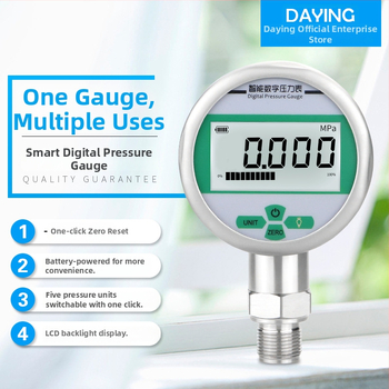 Manometru digital cu afișaj, model SD-YS80, interval de măsură -0.1 la 100, precizie 0.4, temperatură ambientală 20-70 °C