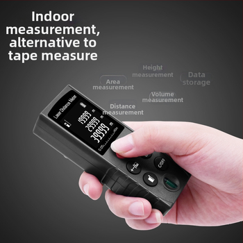 Inorm Nešiojamas lazerinio atstumo matuoklis, diapazonas 0,05–100 m, raiška 1 mm, tikslumas ±2 mm, IP54 apsauga