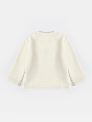 Lányoknak készült fleecével bélelt vastag kereknyakú slim-fit felső, hosszú ujjú, 92,8% poliészter, téli–őszre