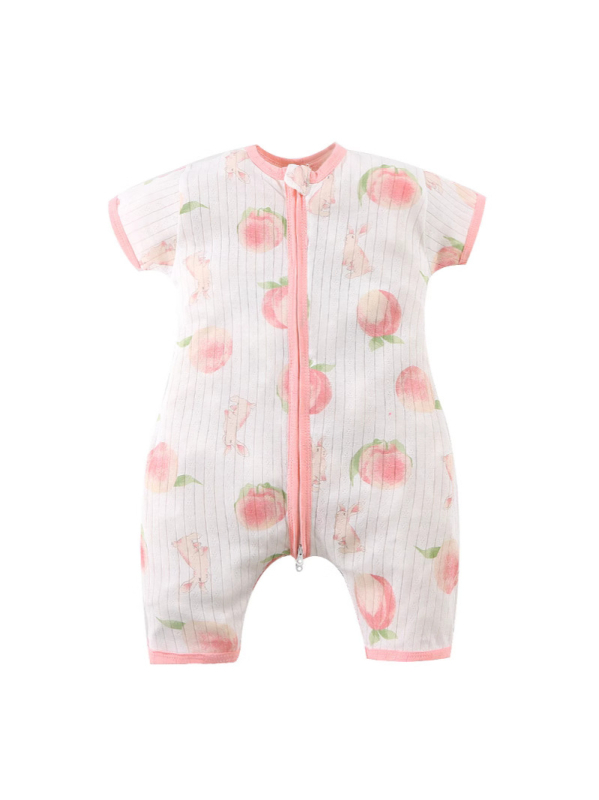 Sac de dormit pentru bebeluși și copii – vară, subțire din bumbac, imprimeu cu animale, pentru bebeluți și copii, care elimină umezeala