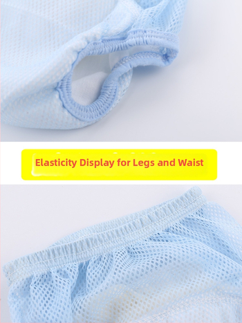 Pestavad beebi harjutuspüksid – võrgust hingavad õppimispüksid, pestavad, 9–14 kg, 0–6 kuud, 6–12 kuud, 1–3 aastat, Klass A