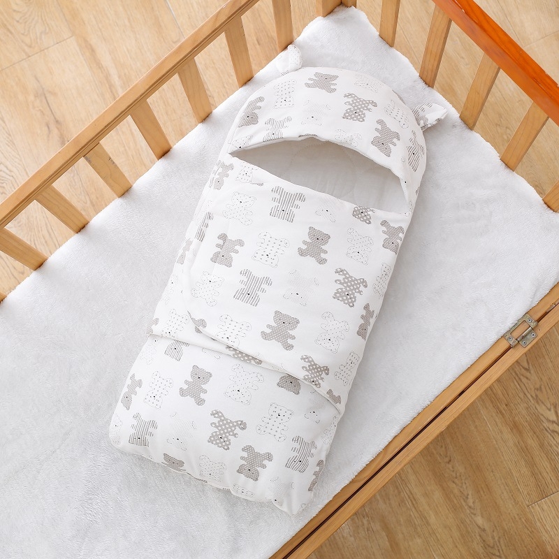 Sac de dormit pentru nou-născuți, stil plic, bumbac subțire, umplutură din bumbac gol, căptușeală din bumbac pur, antibacterian și absorbant de umiditate, pentru 0–1 ani, vară primăvară toamnă