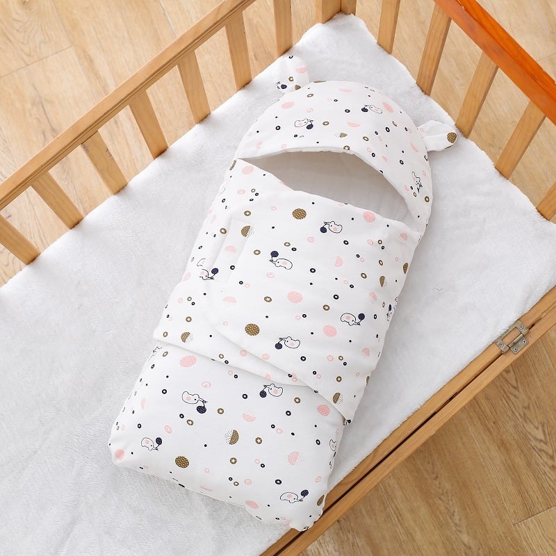 Sac de dormit pentru nou-născuți, stil plic, bumbac subțire, umplutură din bumbac gol, căptușeală din bumbac pur, antibacterian și absorbant de umiditate, pentru 0–1 ani, vară primăvară toamnă