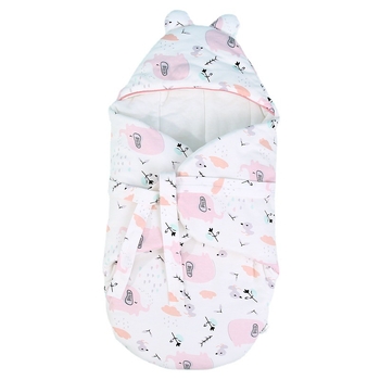 Sac de dormit cocoon pentru nou-născuți, bumbac 95%+, umplutură Space Cotton, pentru 0–1 an, primăvară și toamnă