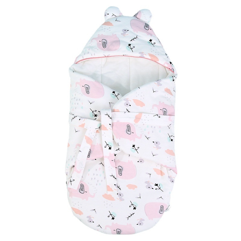 Sac de dormit cocoon pentru nou-născuți, bumbac 95%+, umplutură Space Cotton, pentru 0–1 an, primăvară și toamnă