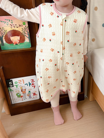 Zimska beba odjeća za spavanje: spavaći vreća i quilt noćna haljina, 95% pamuk, korejski stil, uzorak životinja/crtić, za bebe 1–3 godine