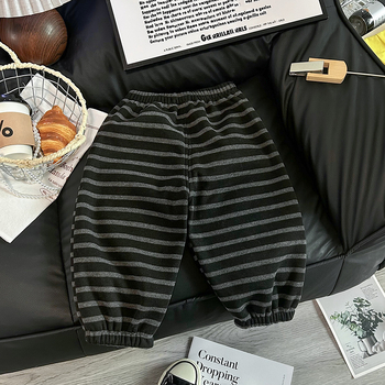 Dječje hlače s fleksom od corduroy, dugačke casual hlače s elastičnim pojasom, za uzrast 3–8 godina