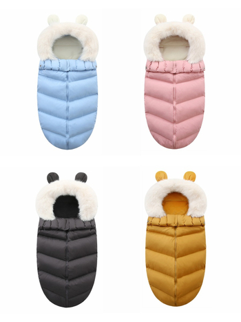 Bērnu miega soma, bieza, aploksnes stilā, pildījums poliestera-kokvilnas maisījums, oderējums poliestera šķiedra, ziemas izmantošanai