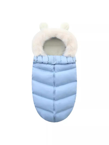 Bērnu miega soma, bieza, aploksnes stilā, pildījums poliestera-kokvilnas maisījums, oderējums poliestera šķiedra, ziemas izmantošanai