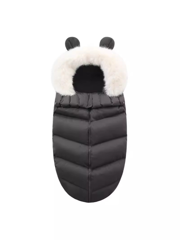 Bērnu miega soma, bieza, aploksnes stilā, pildījums poliestera-kokvilnas maisījums, oderējums poliestera šķiedra, ziemas izmantošanai