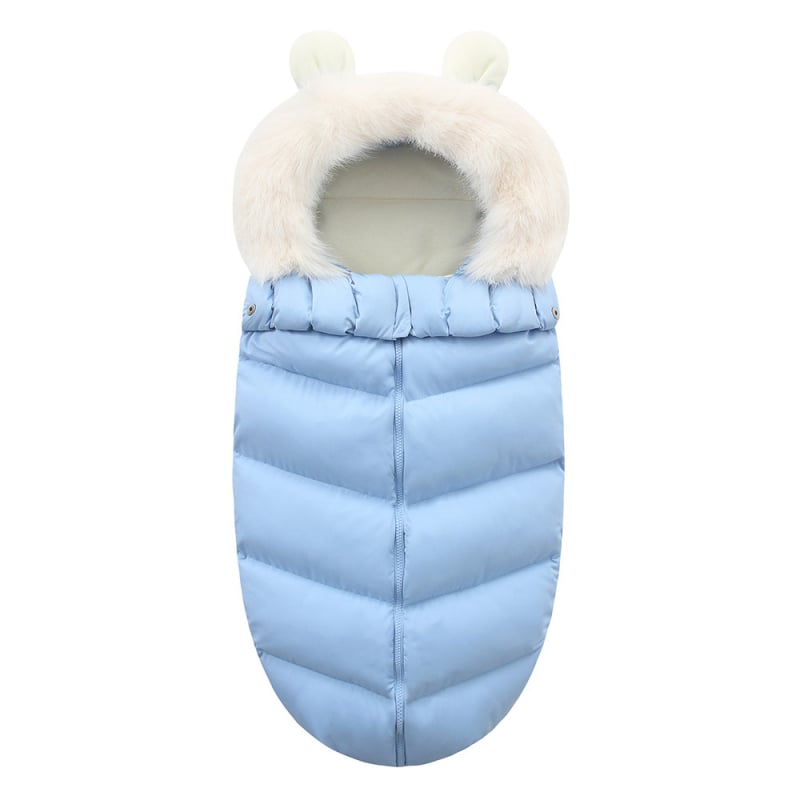 Bērnu miega soma, bieza, aploksnes stilā, pildījums poliestera-kokvilnas maisījums, oderējums poliestera šķiedra, ziemas izmantošanai