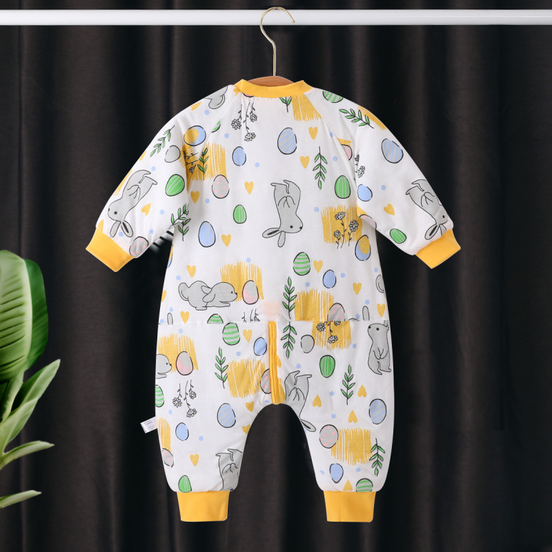 Banji Bear Vaikų Žiemos Vienos Dalių Miego Apranga – 0–6 metai, 95% medvilnė, vidinis poliesteris, užpildas poliesterio medvilnė, stora