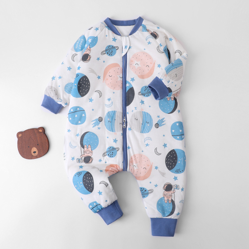 Banji Bear Vaikų Žiemos Vienos Dalių Miego Apranga – 0–6 metai, 95% medvilnė, vidinis poliesteris, užpildas poliesterio medvilnė, stora