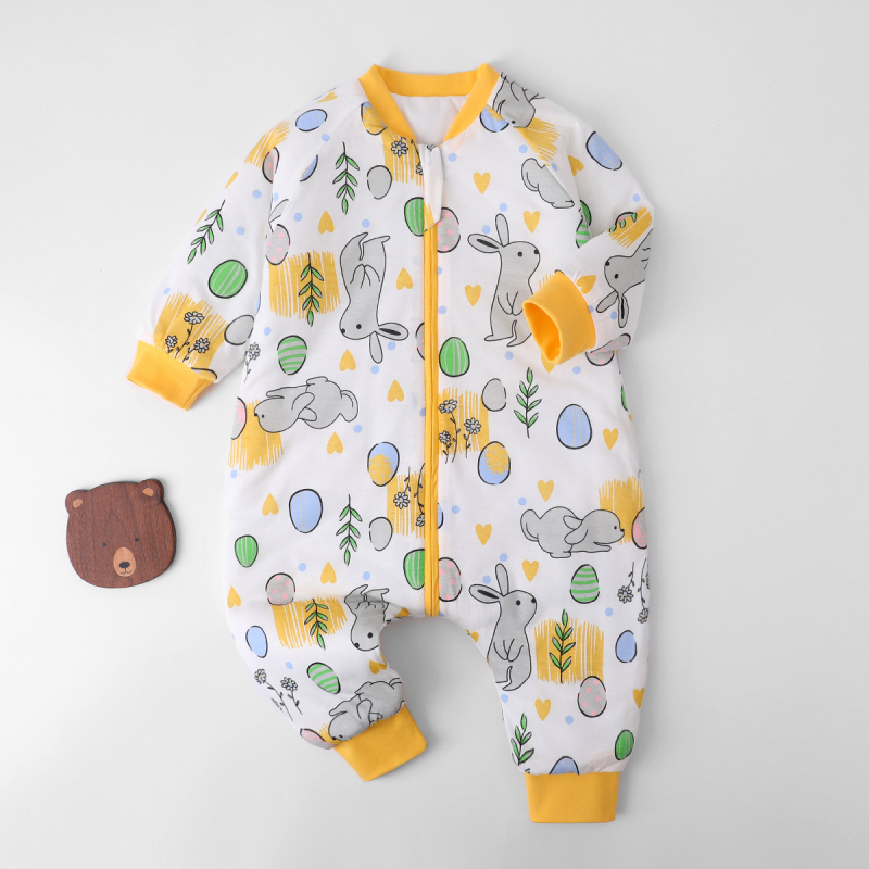 Banji Bear Vaikų Žiemos Vienos Dalių Miego Apranga – 0–6 metai, 95% medvilnė, vidinis poliesteris, užpildas poliesterio medvilnė, stora