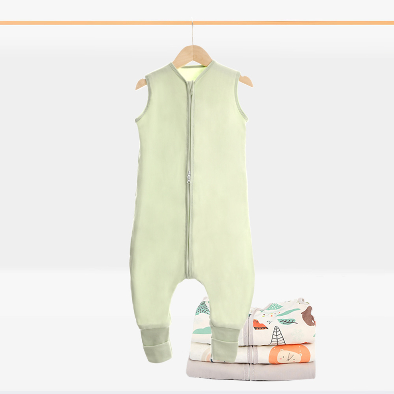 Miegmaišis kūdikiams ir mažiems vaikams – dviejų sluoksnių medvilnės megztas, su kojų atverimis – visoms metų laikams, metalinis užtrauktukas