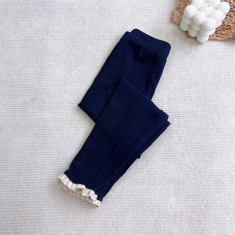 Dječje duge hlače s elastičnim pojasom, korejski stil, rayon 95% viskoza