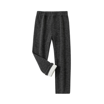 Unisex termo duge hlače za jesen-zimu, srednji pojas, elastični pojas, 88% poliester, casual stil