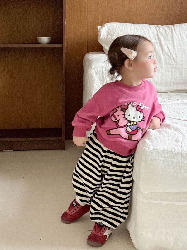 Guava детски суитчър с качулка и мультяшен принт, корейски стил, за възраст 1–3 г., есен-зима, 87% памук 13% полиестер