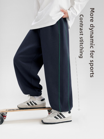 Left West poiste casual puuvillased pikad püksid elastse vööga, 56% puuvill