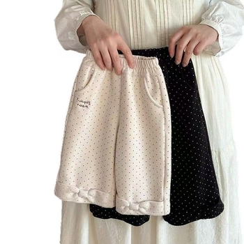 Pantaloni pentru copii în stil coreean, amestec de fibre sintetice, 70% poliester, iarnă