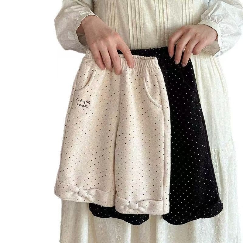 Pantaloni pentru copii în stil coreean, amestec de fibre sintetice, 70% poliester, iarnă