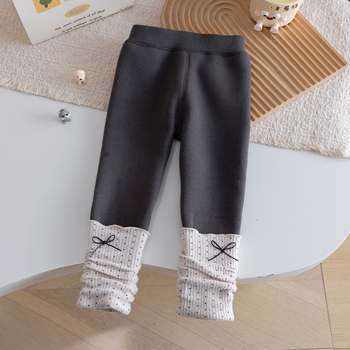 Dječje zimske legice, 90% pamuk, elastični pojas, duljina 9/10, fleece podstava